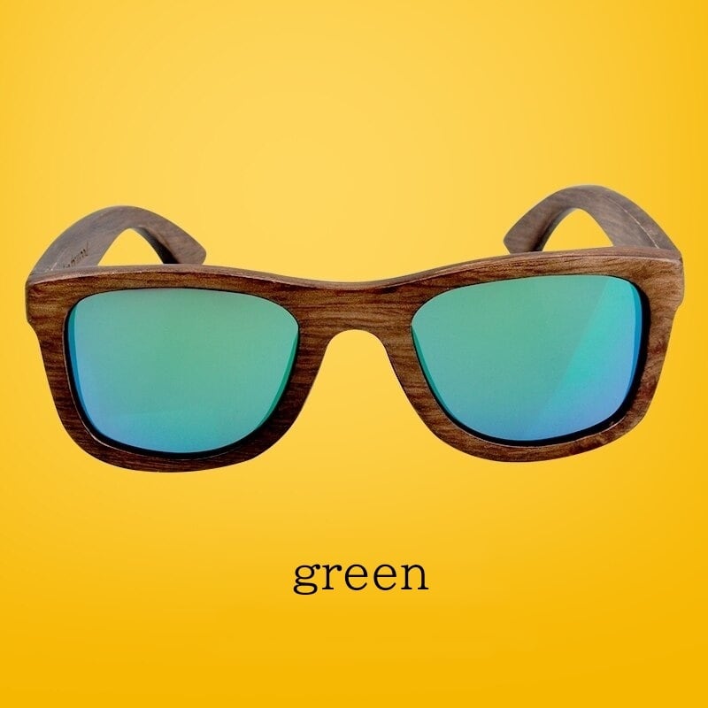 Retro Wood Square Sunglasses【BJ0527】