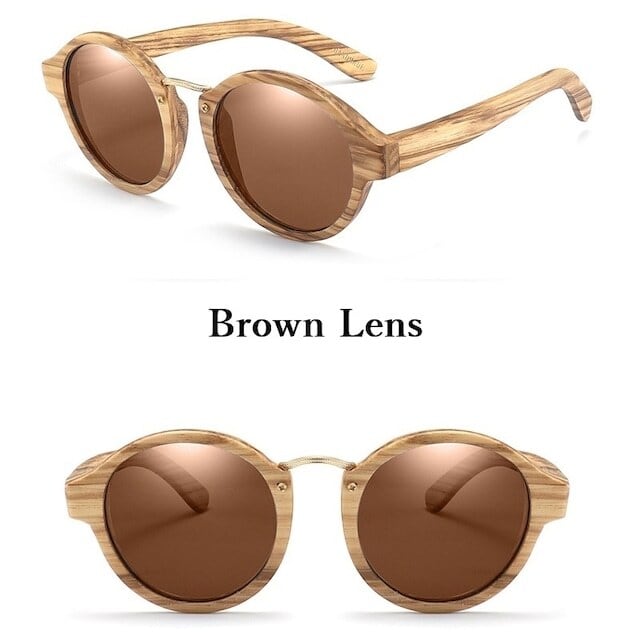 Wooden frame sunglasses - Metal Bridge【BJ0194】
