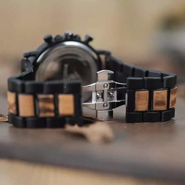 [3atm] Wooden watch - Coffee Vintage【BJ0017】