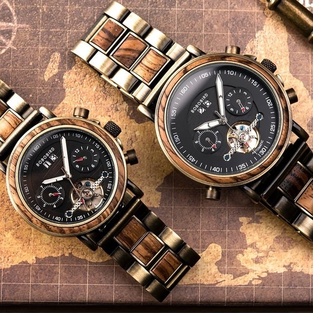 [3atm] Wooden mechanical watch - Couple【BJ0121】