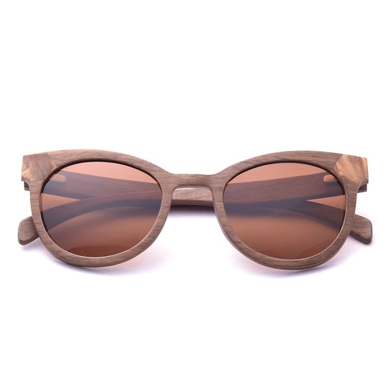 Oak Wood Cat Eye Frame Sunglasses【BJ0532】