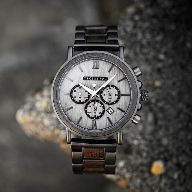 [5atm] Wooden watch - Sacred Snow rage【BJ2207】
