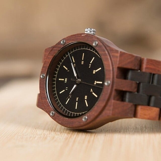 [3atm] Wooden watch - Antique Ash【BJ2418】