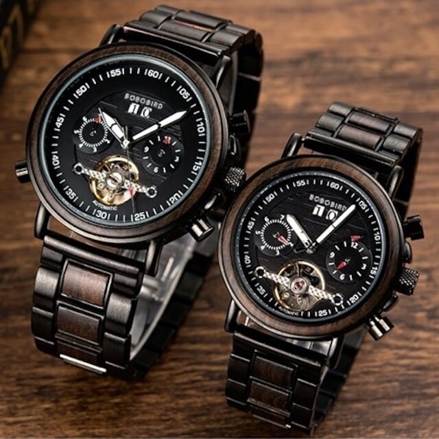 [3atm] Wooden mechanical watch - Couple【BJ0121】