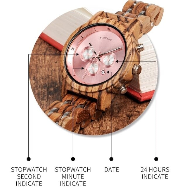[3atm] Wooden watch - Refinement Dish【BJ0030】