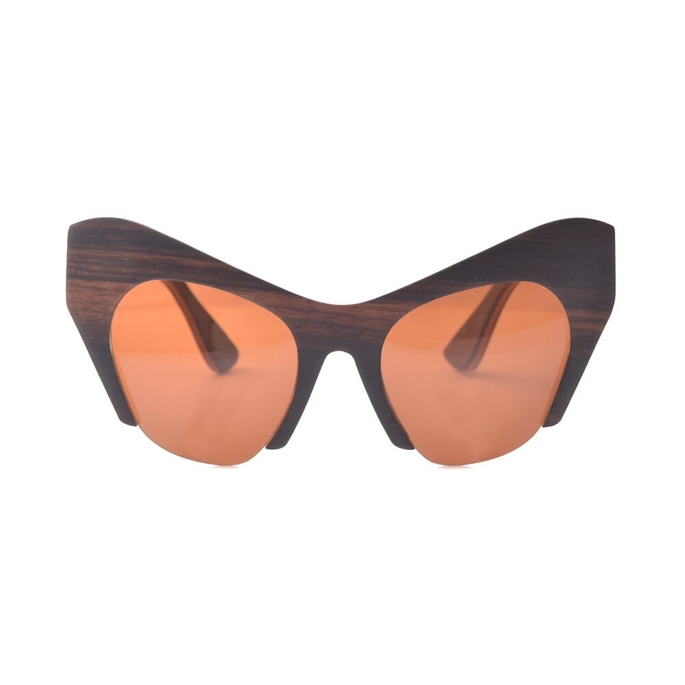 Wooden Acute Angle Sunglasses【BJ0518】