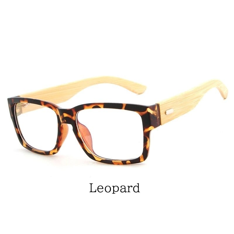 Bamboo And Acetate Square Sunglasses【BJ0535】