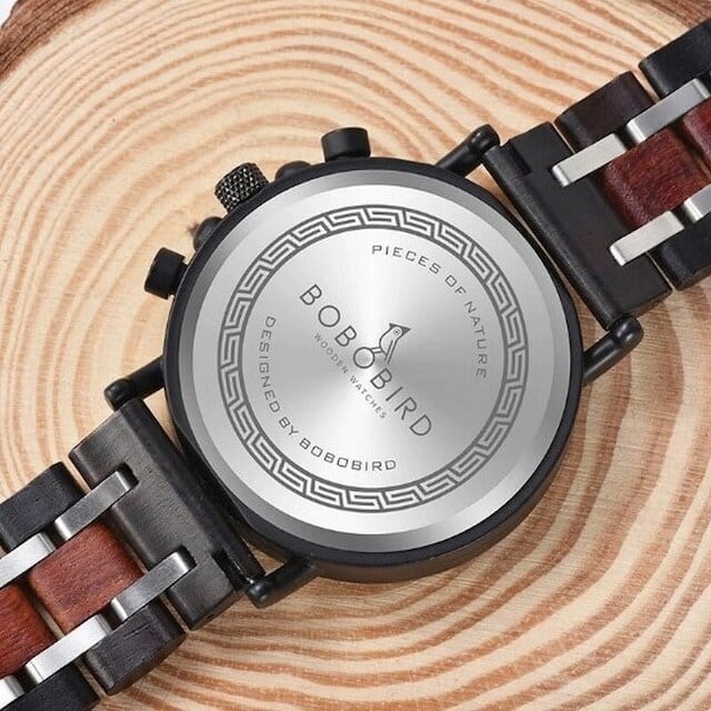 [3atm] Wooden watch - Spider Metal【BJ2149】