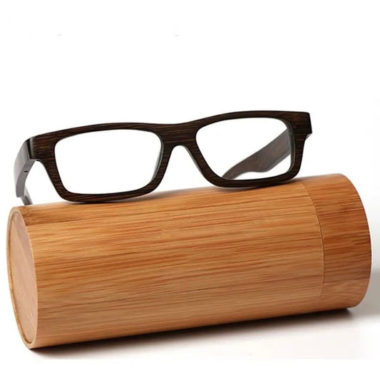 Black Bamboo Square Glasses【BJ0557】