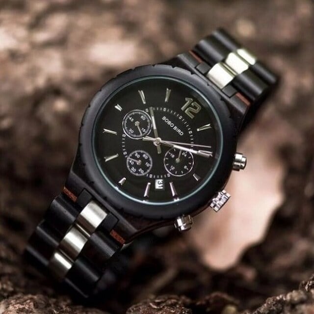 Wooden watch - Cryptograph Disk【BJ2147】