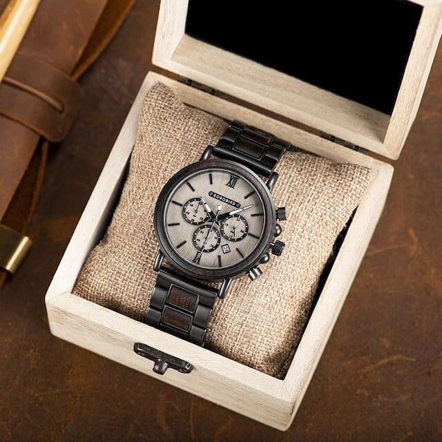[5atm] Wooden watch - Sacred Snow rage【BJ2207】