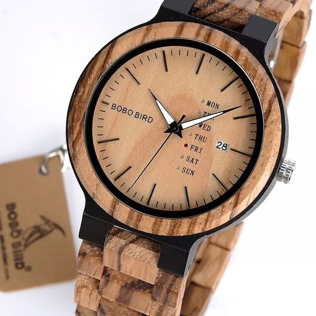 [3atm] Wooden watch - Catharsis Dish【BJ0020】