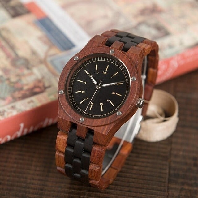 [3atm] Wooden watch - Antique Ash【BJ2418】