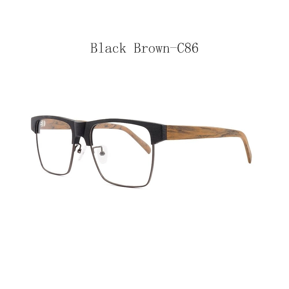Wood grain Retro Belt Glasses【BJ0515】