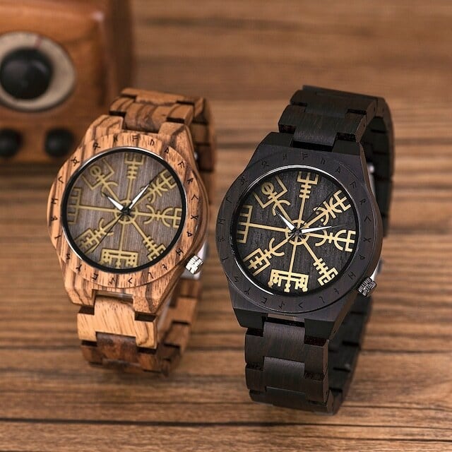 [3atm] Wooden watch - Sorcery Circle【BJ0116】