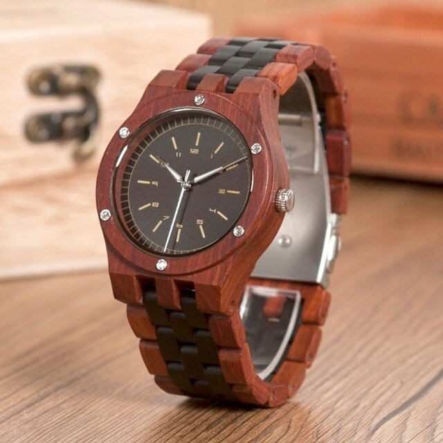 [3atm] Wooden watch - Antique Ash【BJ2418】