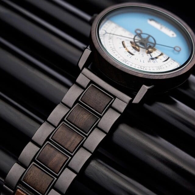 [3atm] Wooden mechanical watch - Sector【BJ2188】
