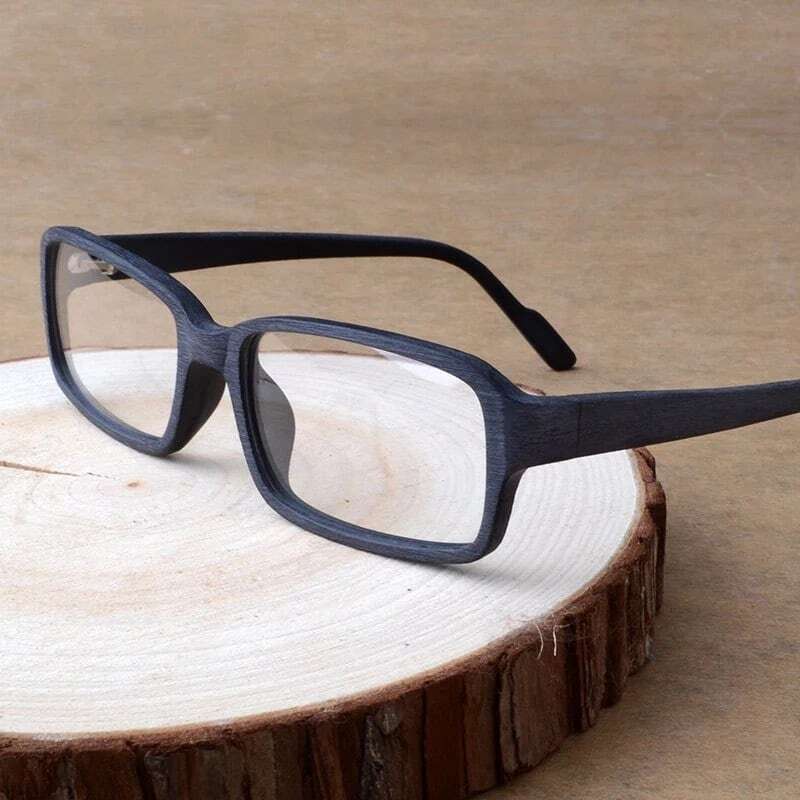 Wood grain glasses - Square（木目のスクエアメガネ）【BJ0075】