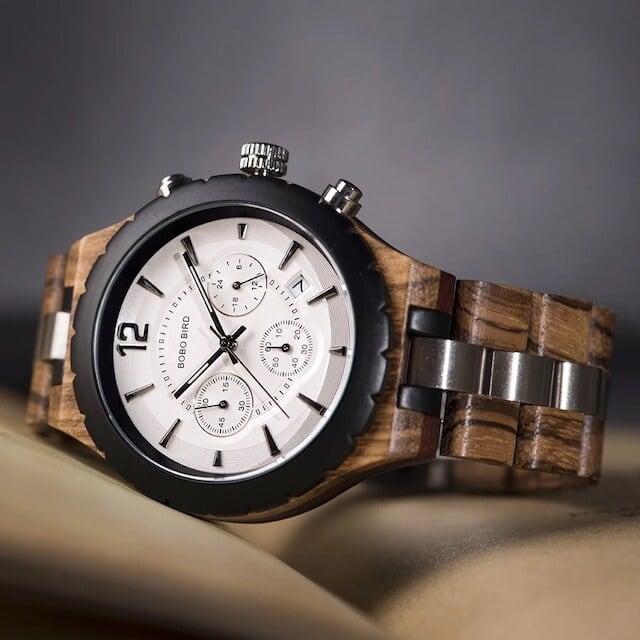 Wooden watch - Cryptograph Disk【BJ2147】
