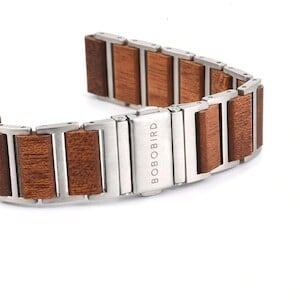 [3atm] Wooden watch - Ladder & Metal【BJ2430】