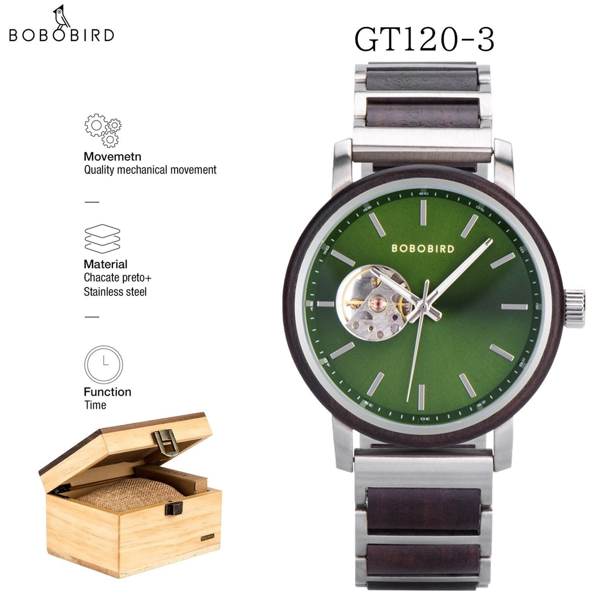 Simple Design Automatic Mechanical Watch【BJ0542】
