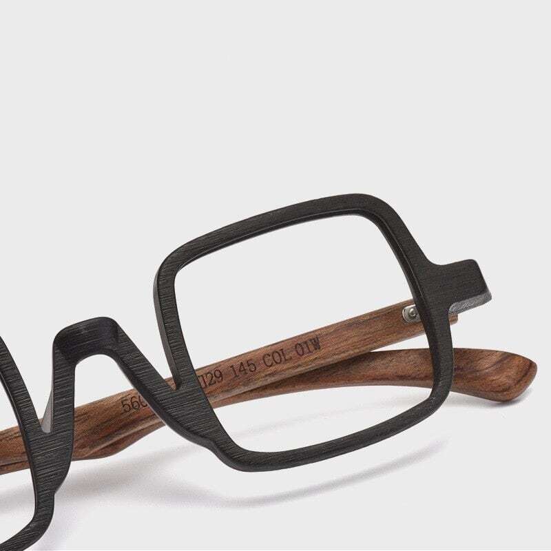 Wooden Square Gothic Glasses【BJ0280】