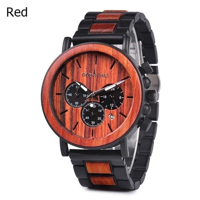[3atm] Wooden watch - Coffee Vintage【BJ0017】
