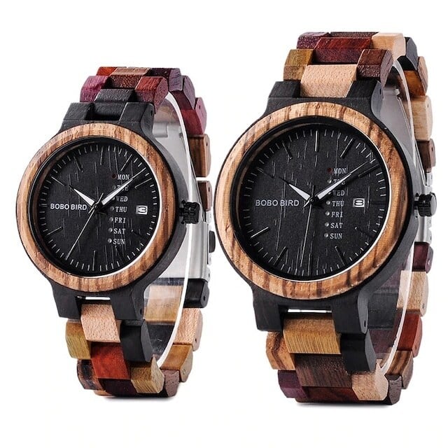 [3atm] Wooden Retro watch - Couple【BJ0019】