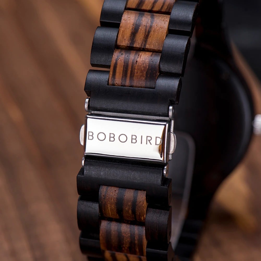 Vivid Color Wood Quartz Movement Watch【BJ0548】