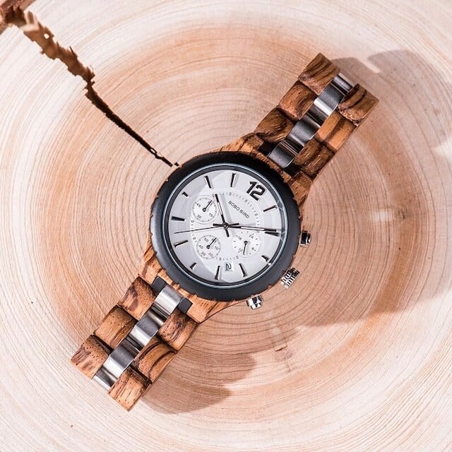 Wooden watch - Cryptograph Disk【BJ2147】