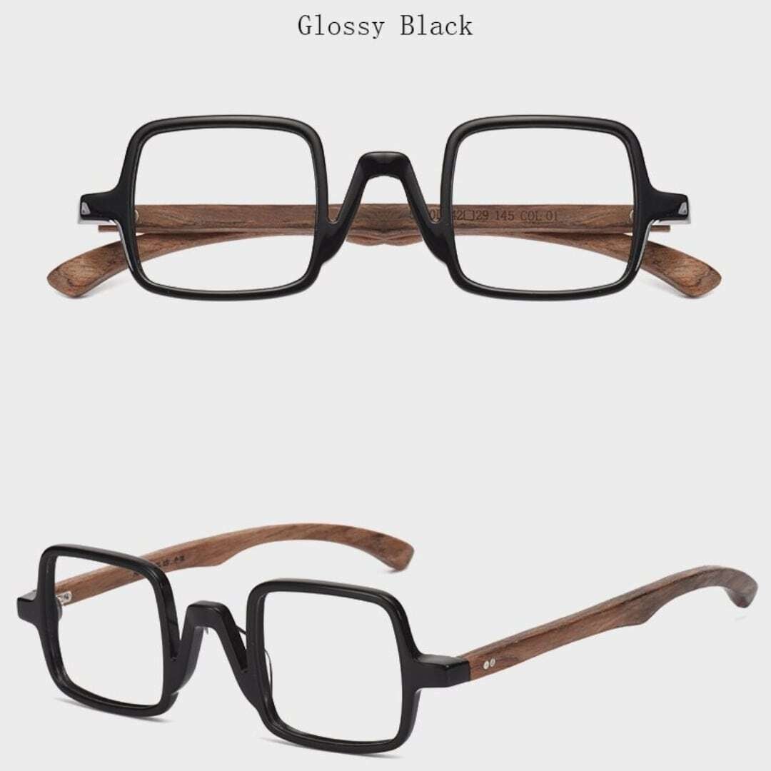 Wooden Square Gothic Glasses【BJ0280】