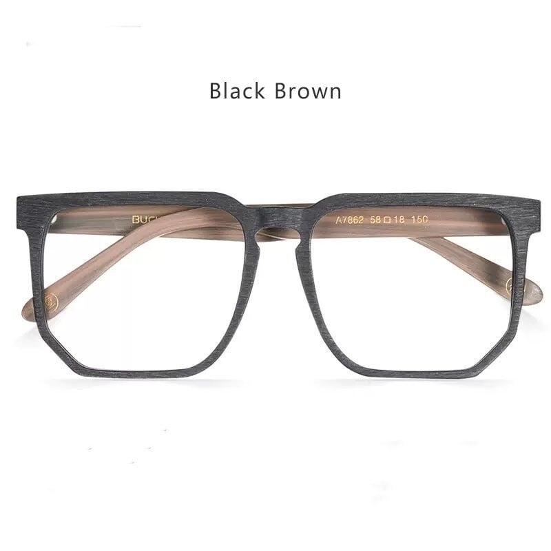 Wood grain Oversized Glasses【BJ0507】