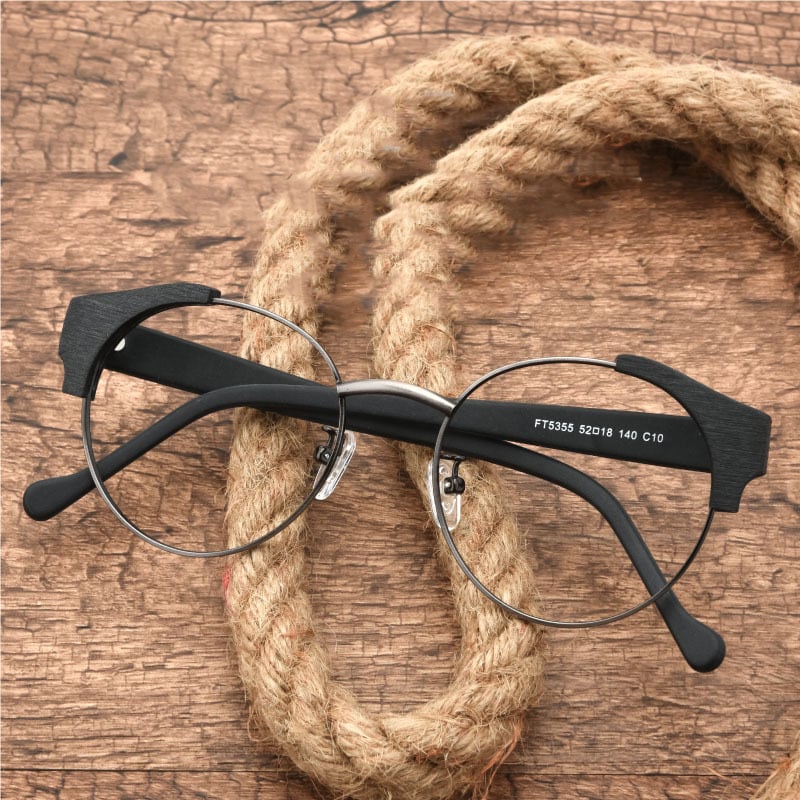 Wood grain Retro Glasses【BJ0508】