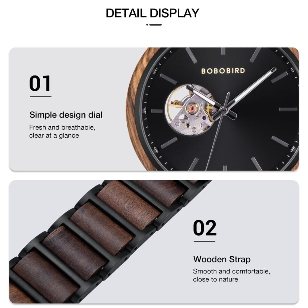 Simple Design Automatic Mechanical Watch【BJ0542】