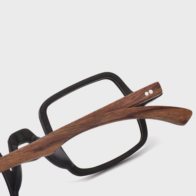 Wooden Square Gothic Glasses【BJ0280】