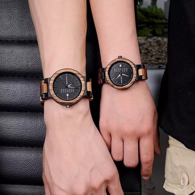 [3atm] Wooden Retro watch - Couple【BJ0019】