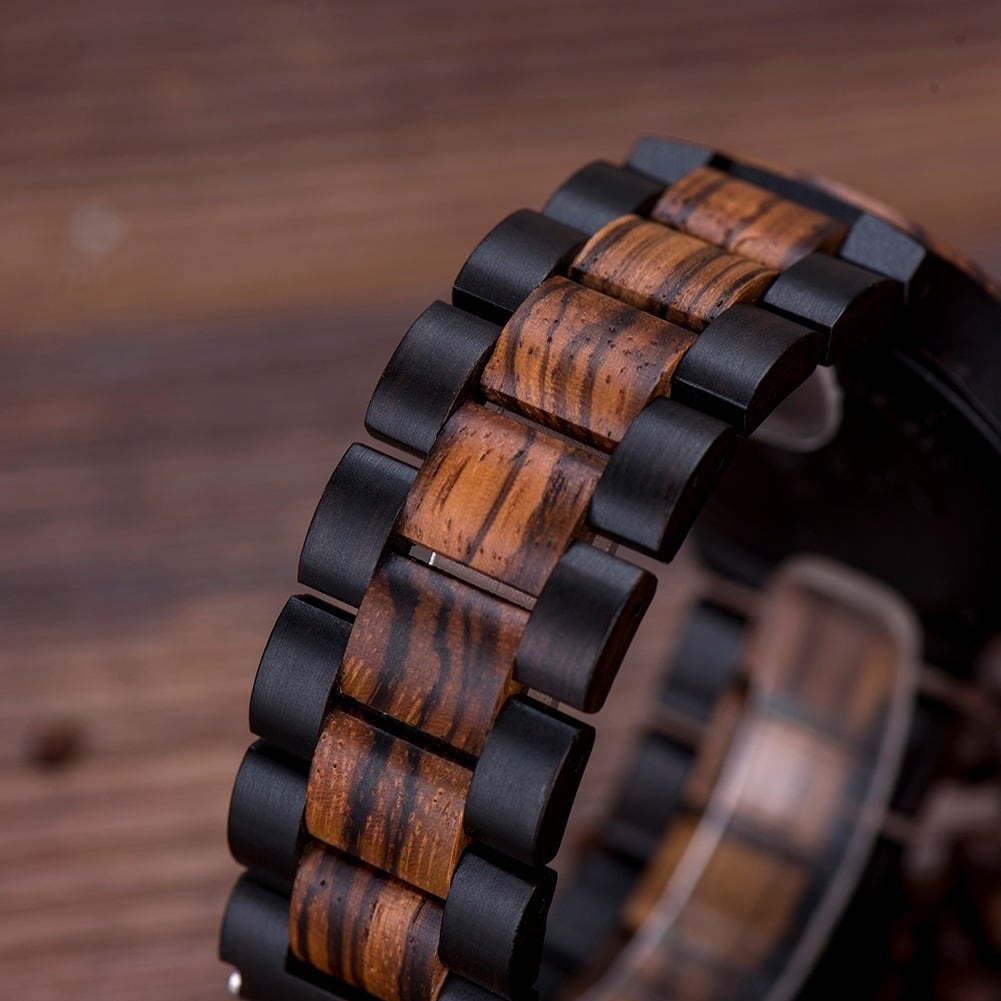 Vivid Color Wood Quartz Movement Watch【BJ0548】