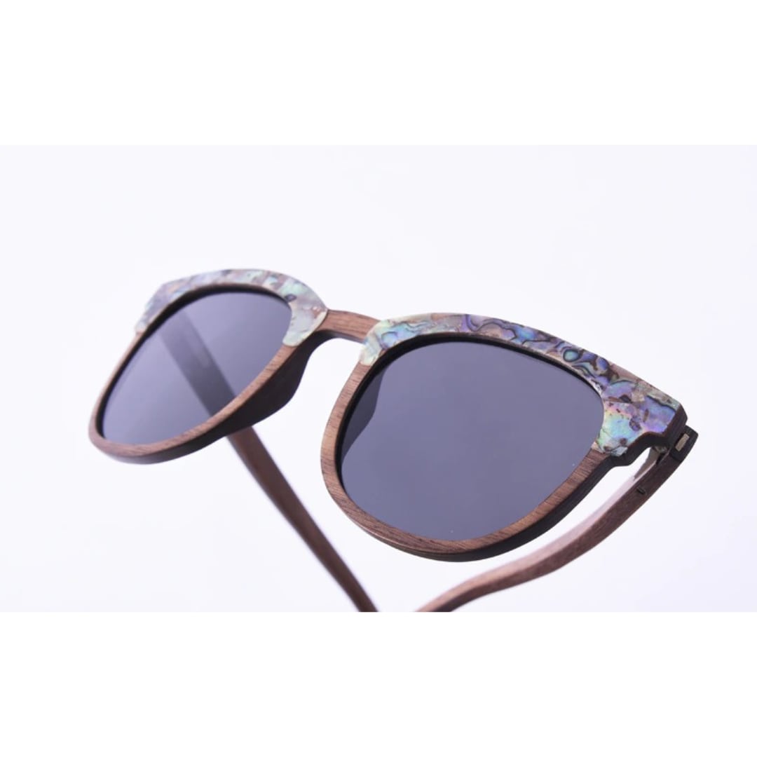 Seashell And Wood Frame Sunglasses【BJ0533】