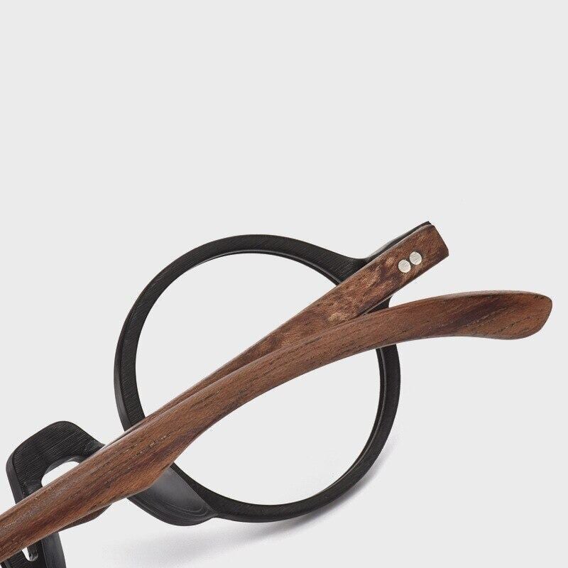Wooden Round Frame Glasses【BJ0279】