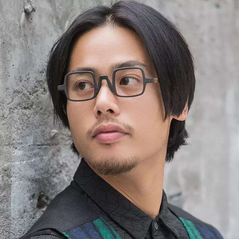 Wooden Square Gothic Glasses【BJ0280】