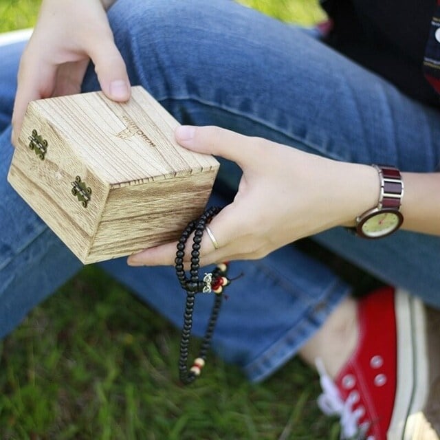 [3atm] Wooden watch - Ladder & Metal【BJ2430】