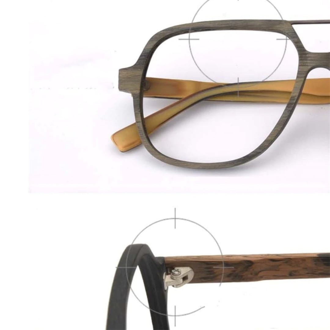 Fashionable Wood Oversized Square Glasses【BJ0512】