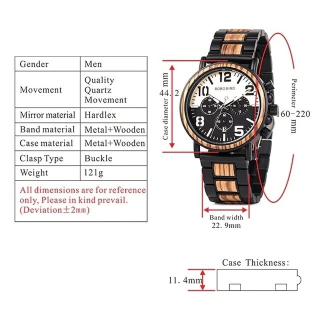 [3atm] Wooden watch - Retro Billboard【BJ0117】