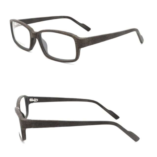 Wood grain glasses - Square（木目のスクエアメガネ）【BJ0075】