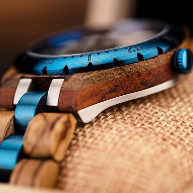 [5atm] Wooden mechanical watch - Rich Skeleton【BJ2422】