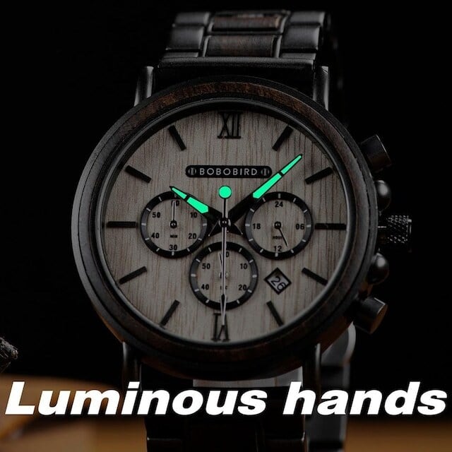 [5atm] Wooden watch - Sacred Snow rage【BJ2207】