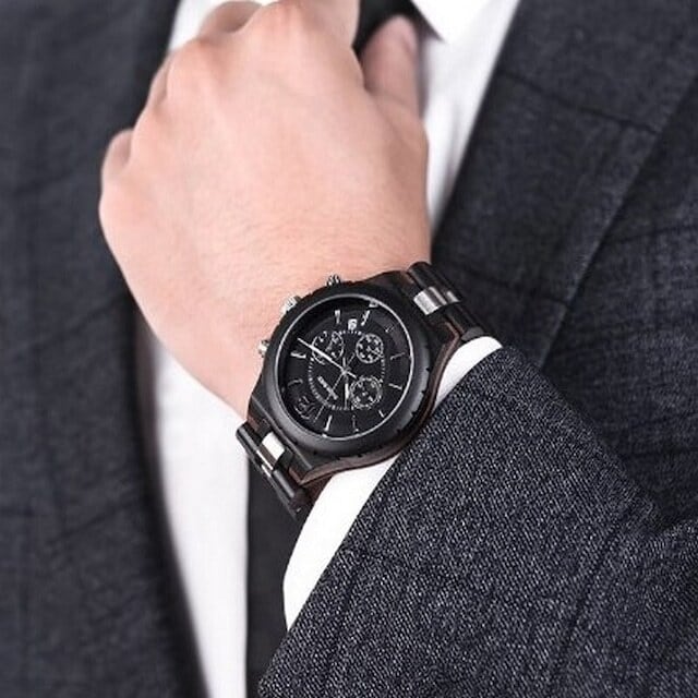 Wooden watch - Cryptograph Disk【BJ2147】