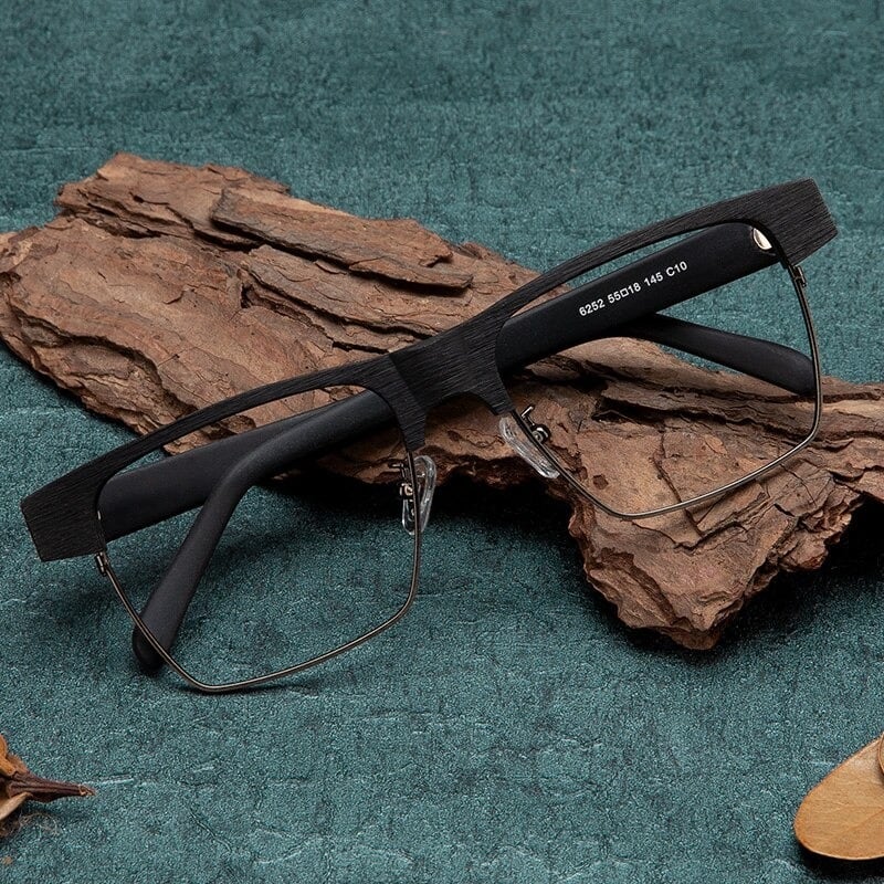 Wood grain Retro Belt Glasses【BJ0515】