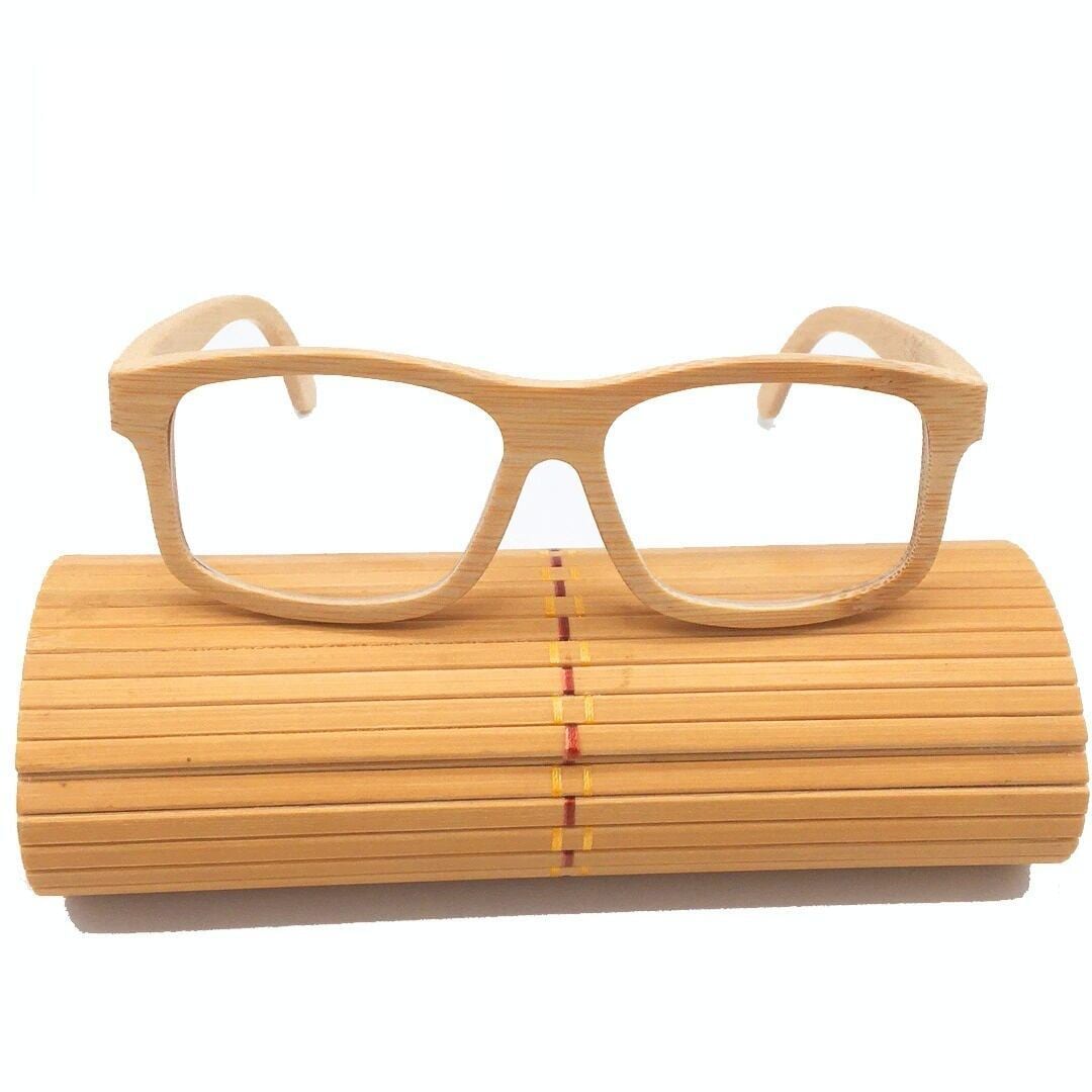 Bamboo glasses - Wellington（竹製のウェリントンメガネ）【BJ0162】