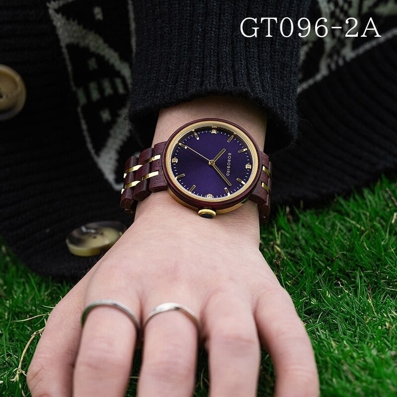 Elegant Wood Quartz Movement Watch【BJ0549】